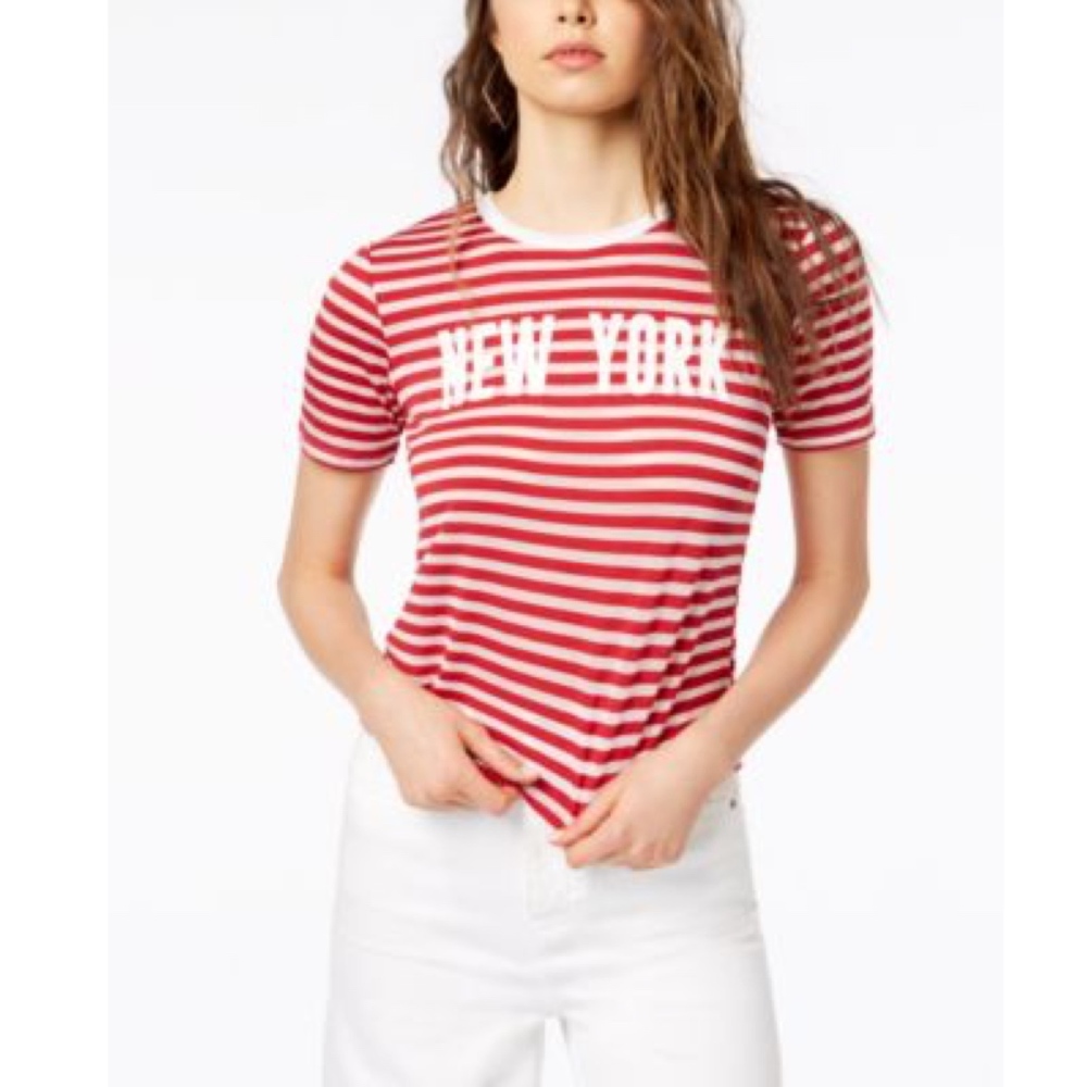 Project 28 New York Red/White Stripped Tee